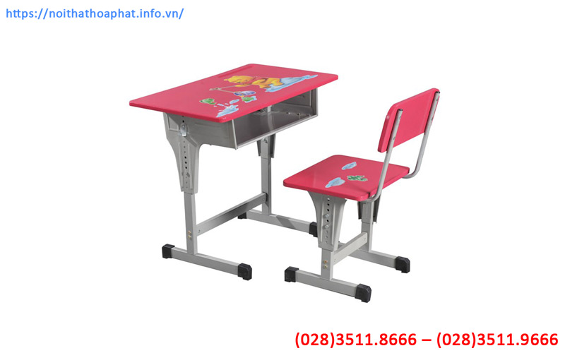 Bộ bàn ghế trẻ em nâng hạ BHS03-1